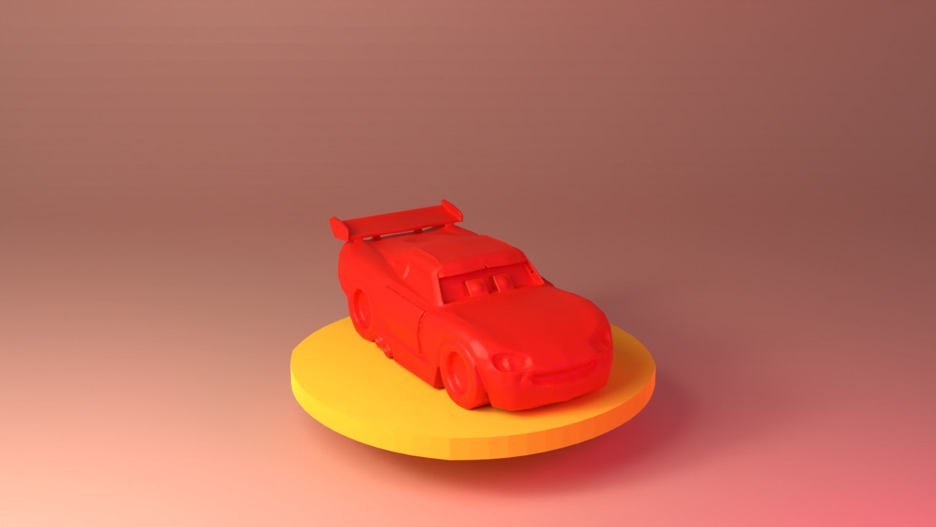LIGHTNING MCQUEEN - Cars Toy 3D print model_1