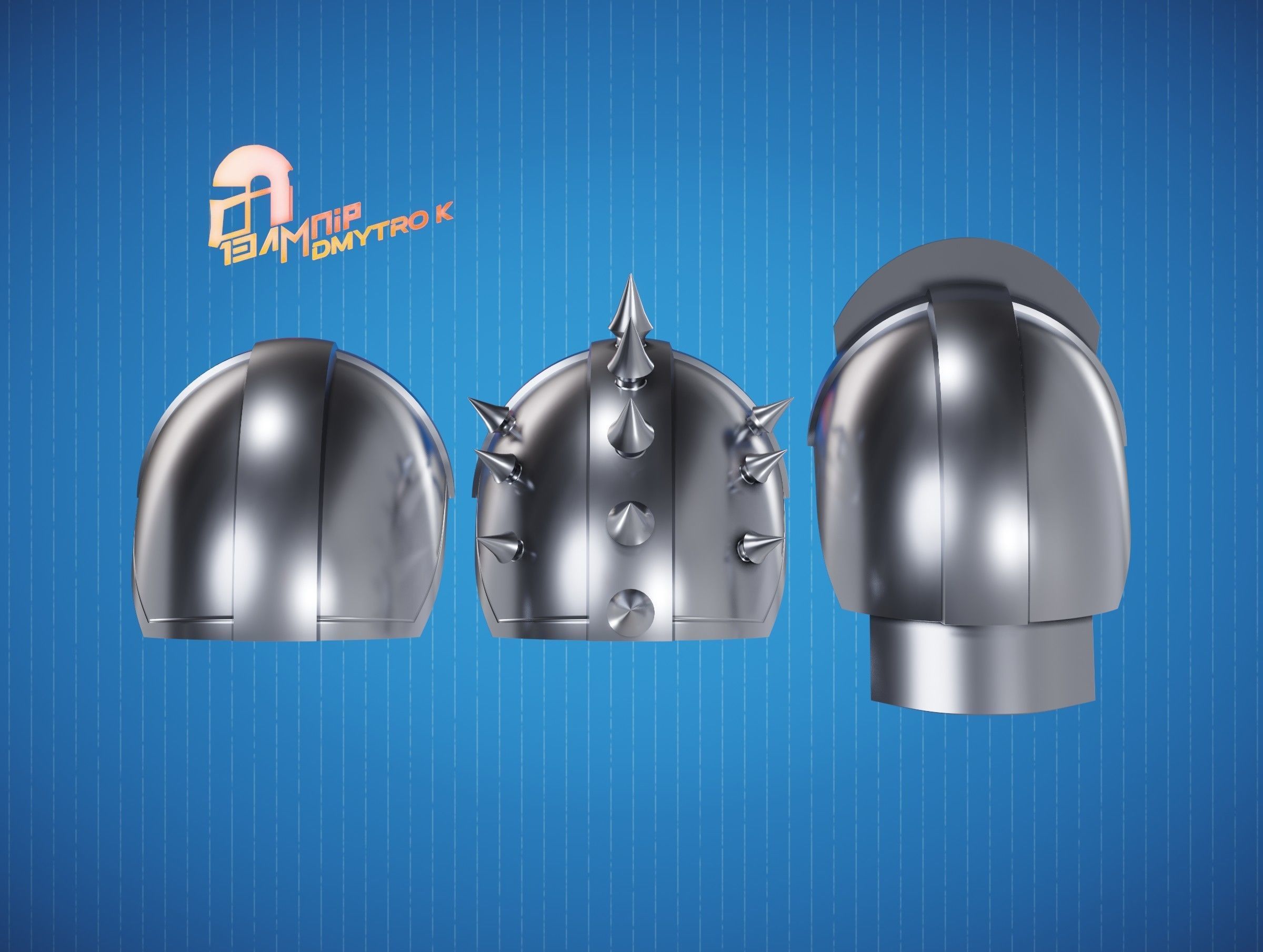 Custom Din Djarin Shoulder Pauldrons 3D print model_1