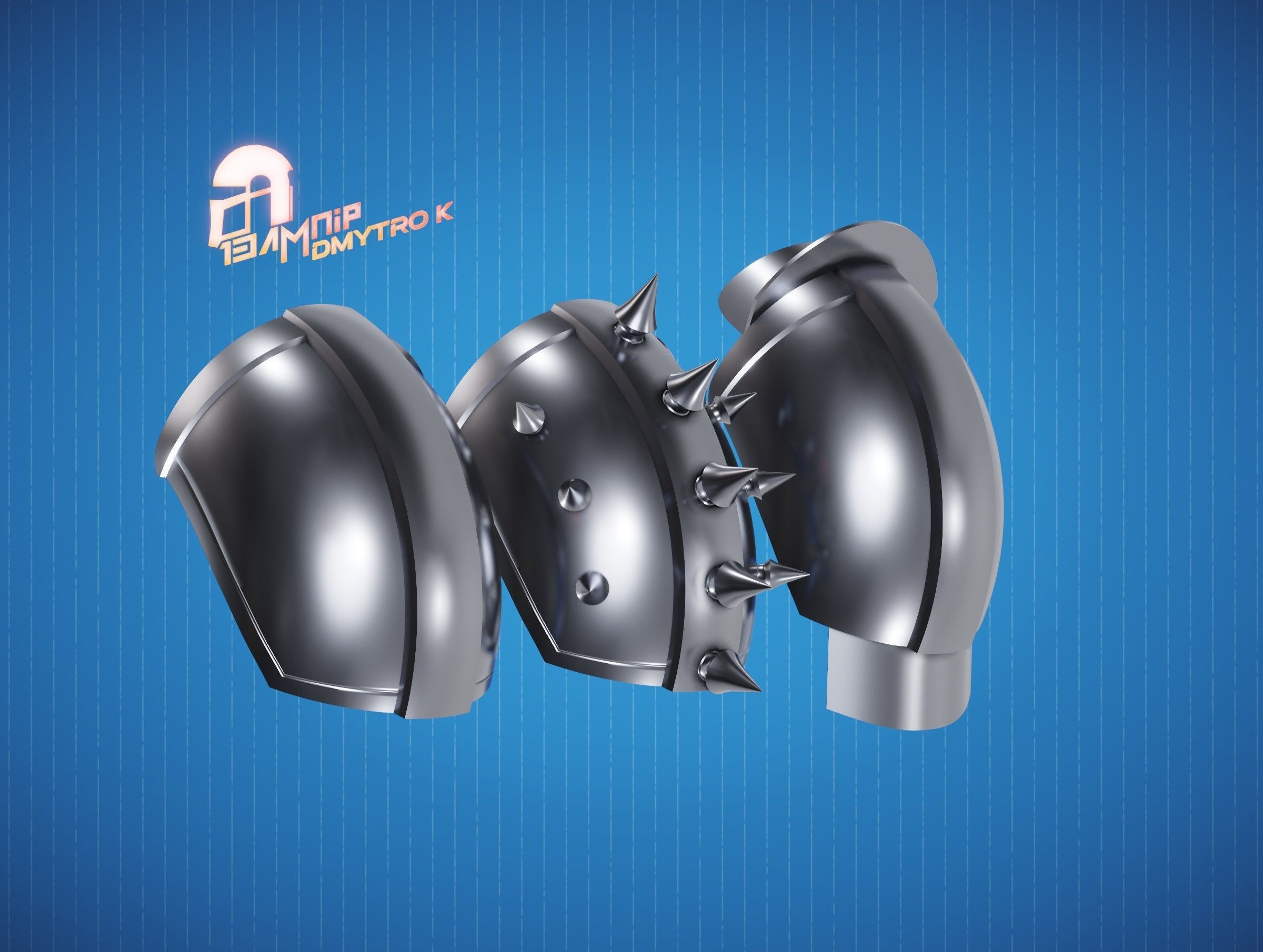 Custom Din Djarin Shoulder Pauldrons 3D print model_20