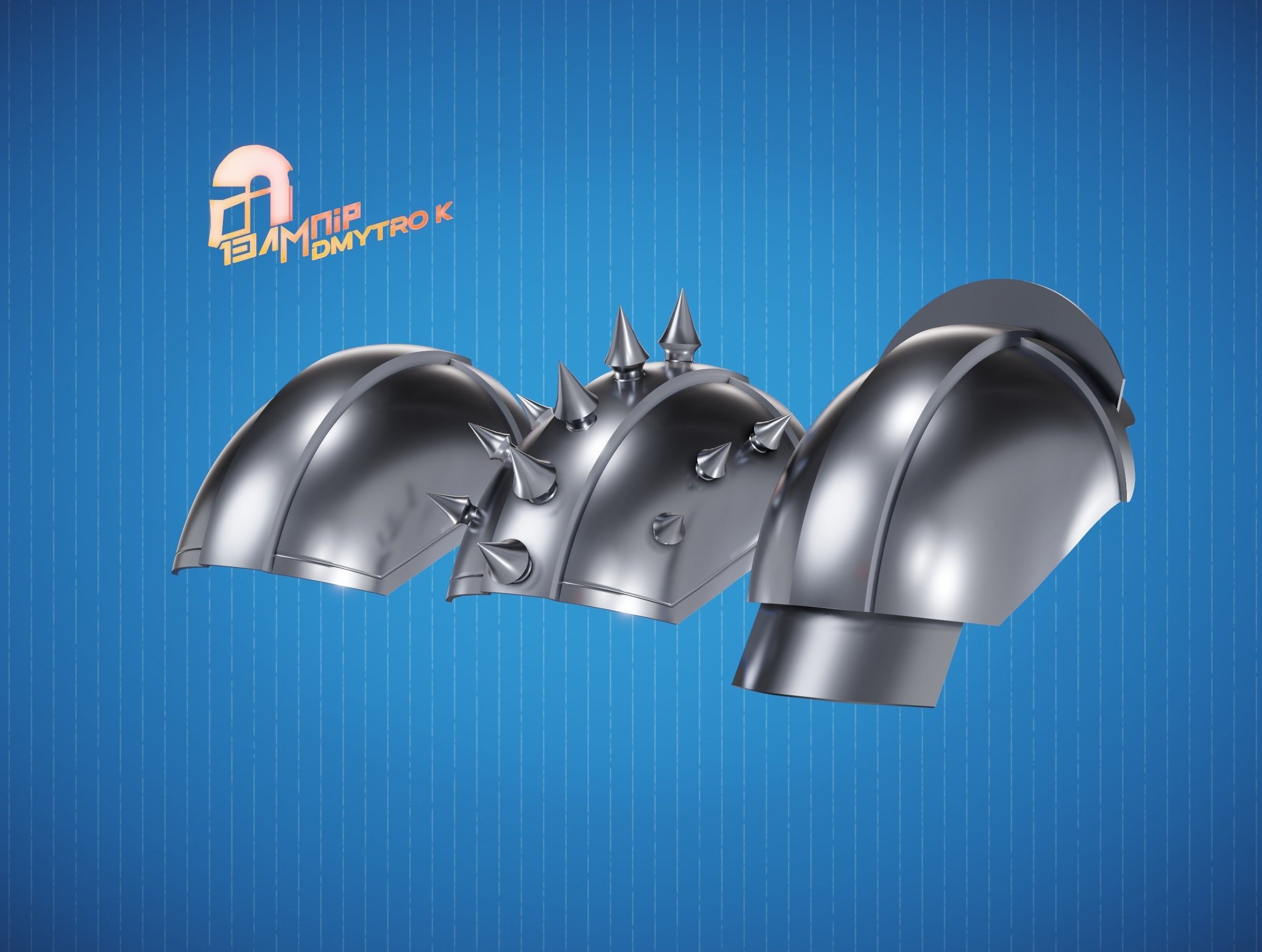 Custom Din Djarin Shoulder Pauldrons 3D print model_21