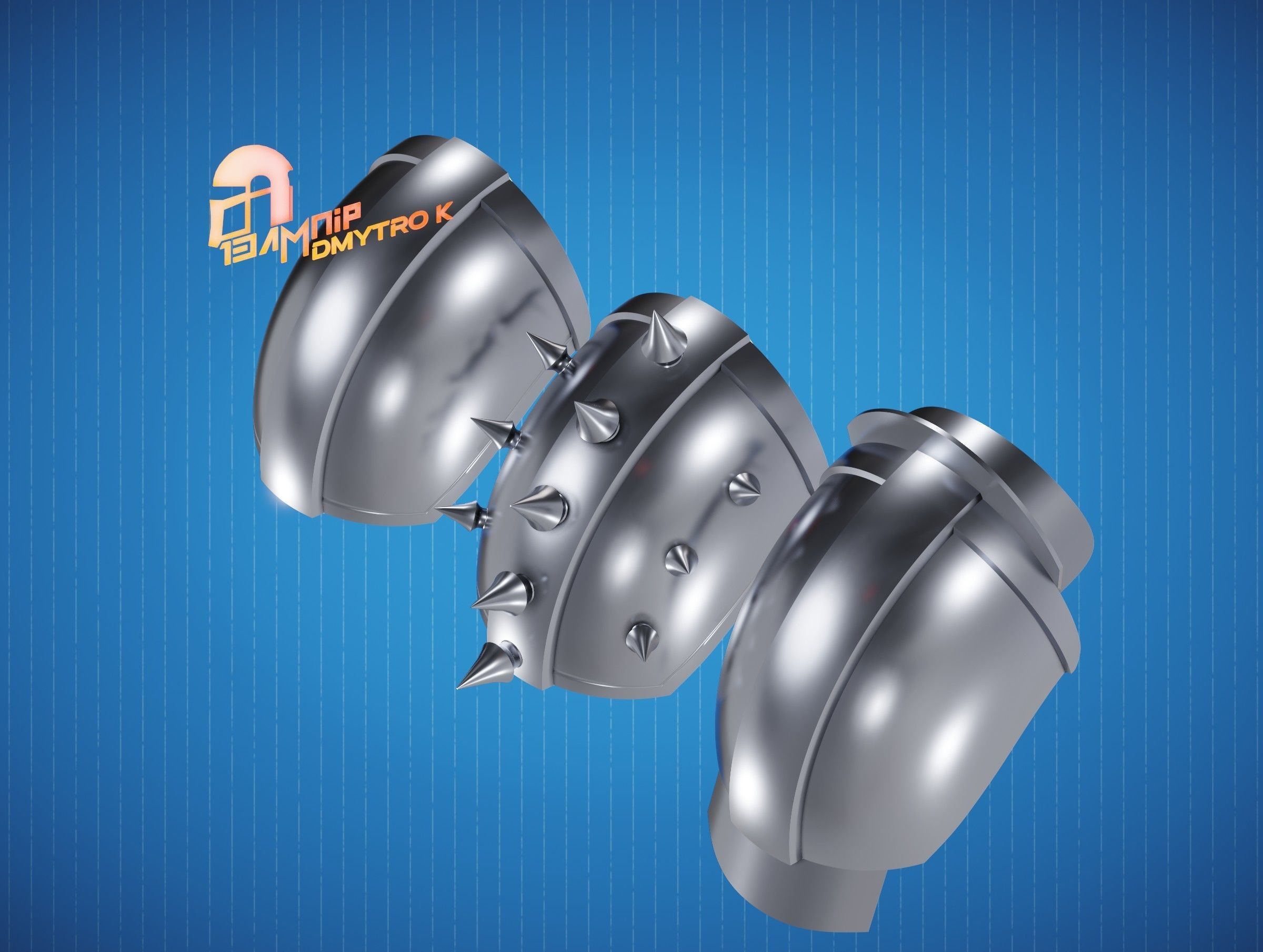 Custom Din Djarin Shoulder Pauldrons 3D print model_4