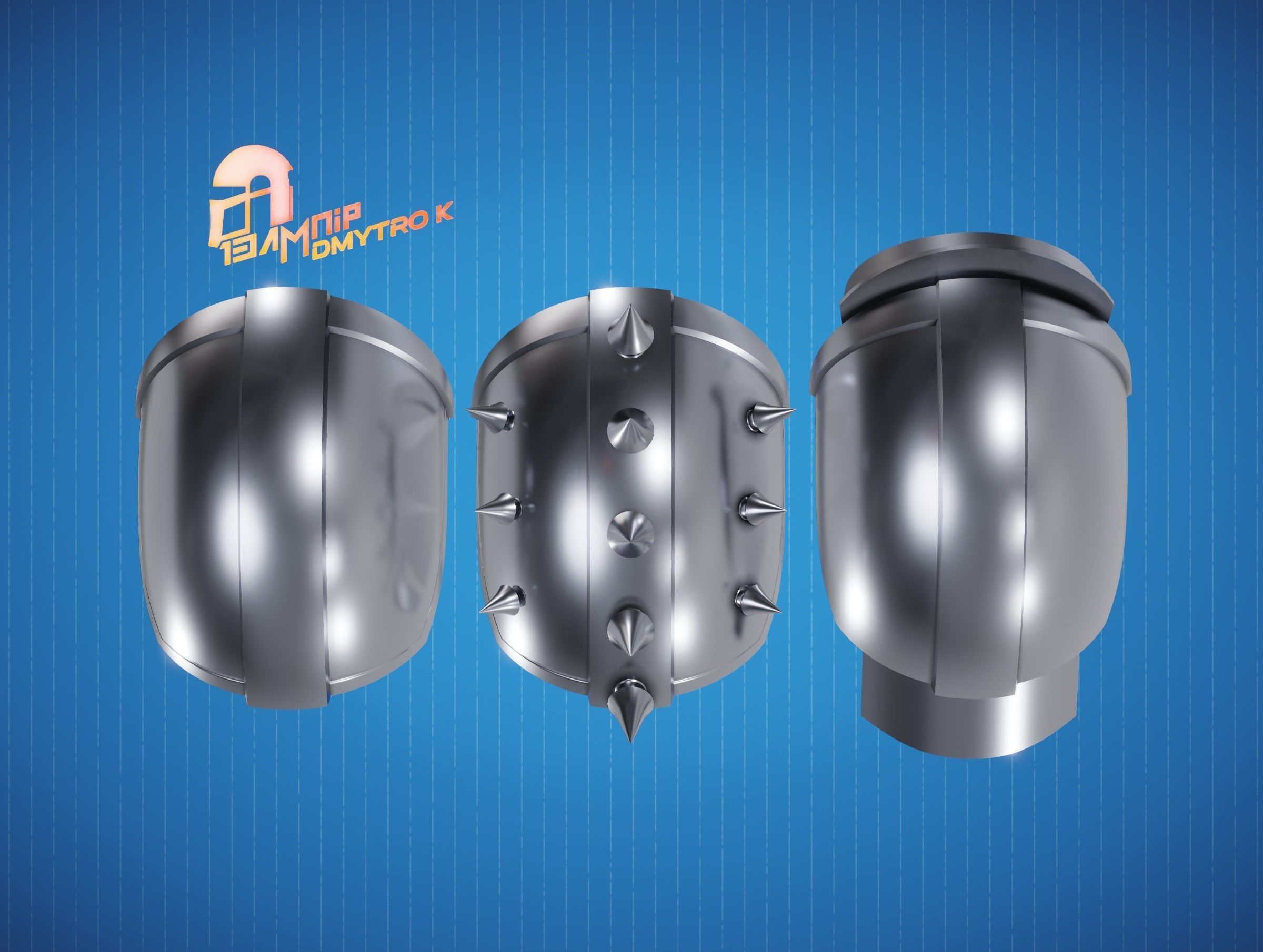 Custom Din Djarin Shoulder Pauldrons 3D print model_16