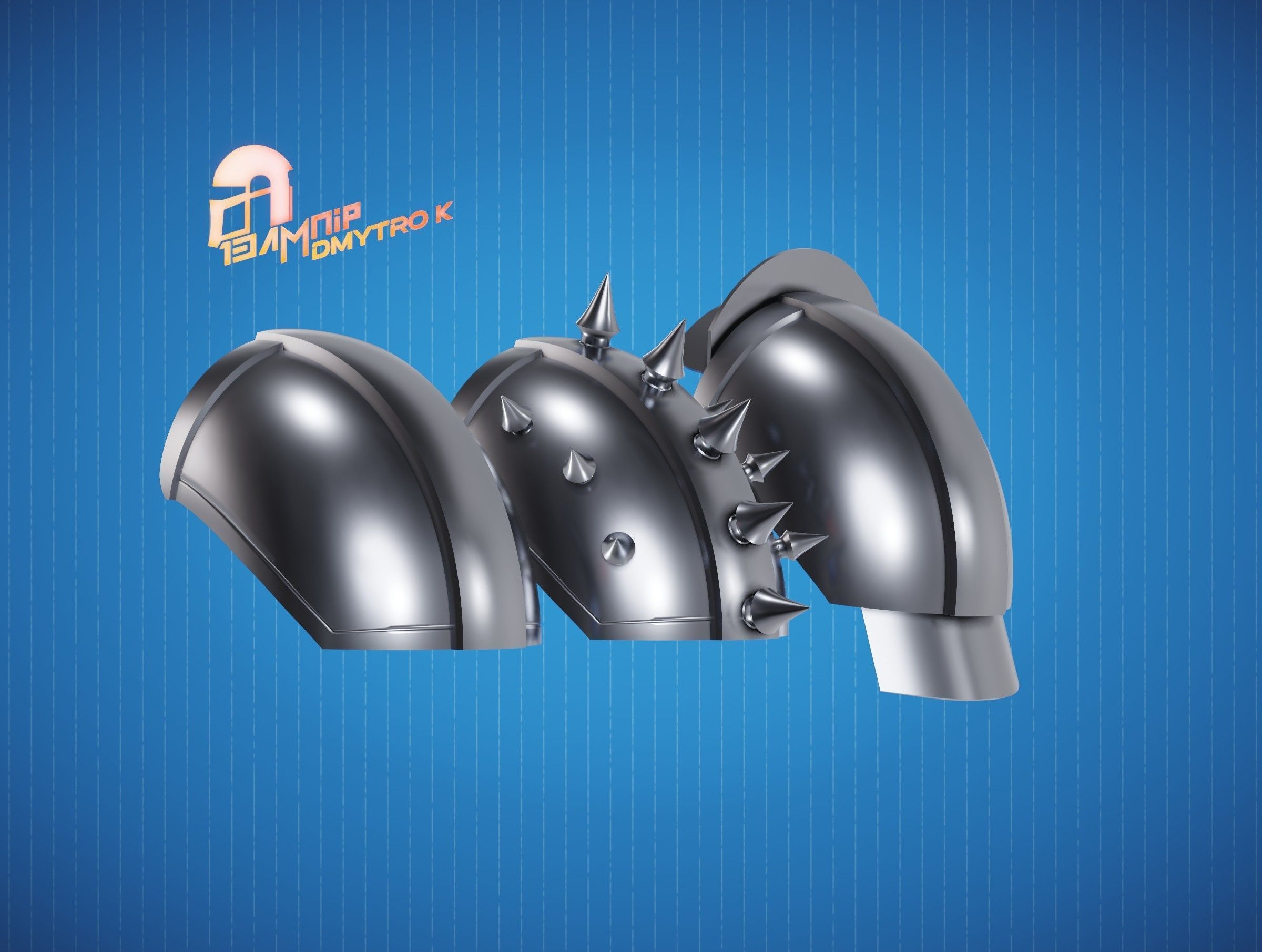 Custom Din Djarin Shoulder Pauldrons 3D print model_13