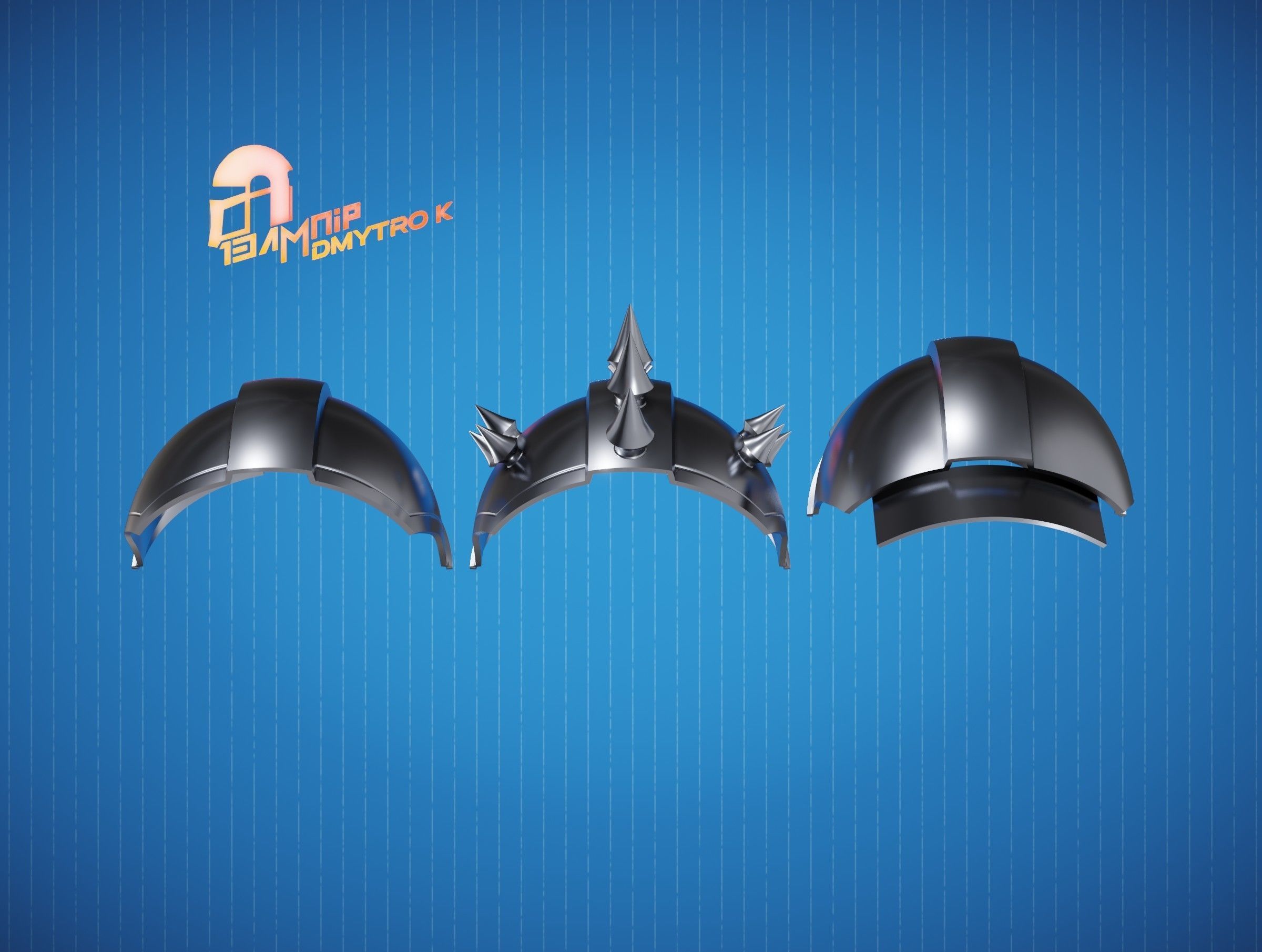 Custom Din Djarin Shoulder Pauldrons 3D print model_17