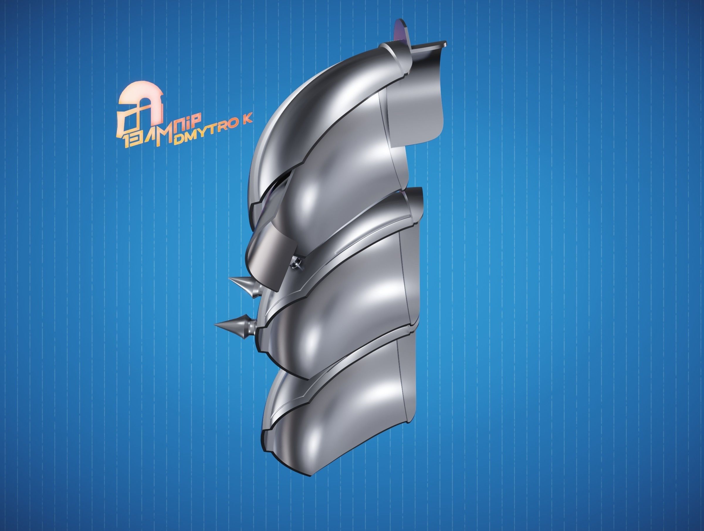 Custom Din Djarin Shoulder Pauldrons 3D print model_7