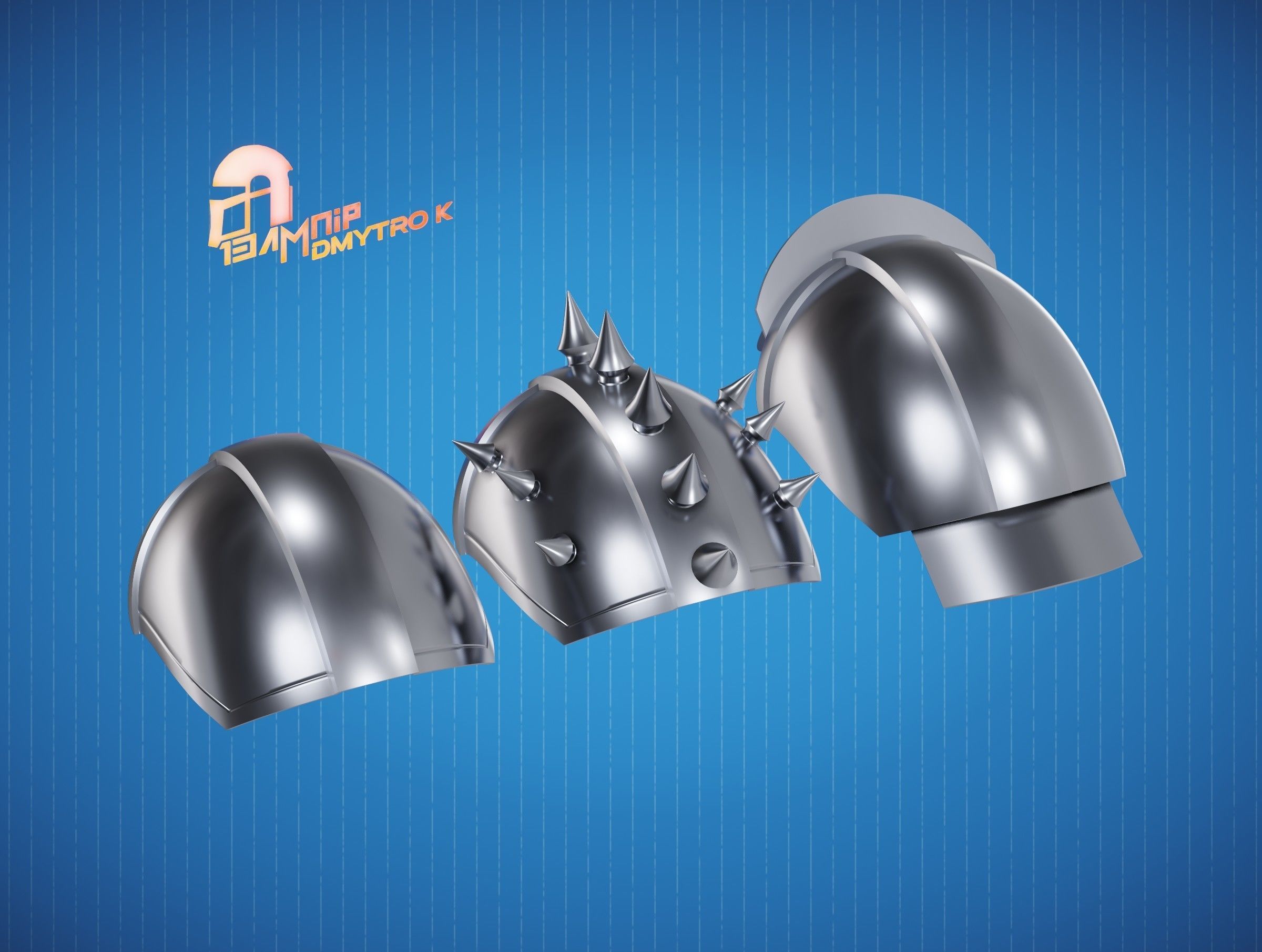 Custom Din Djarin Shoulder Pauldrons 3D print model_25