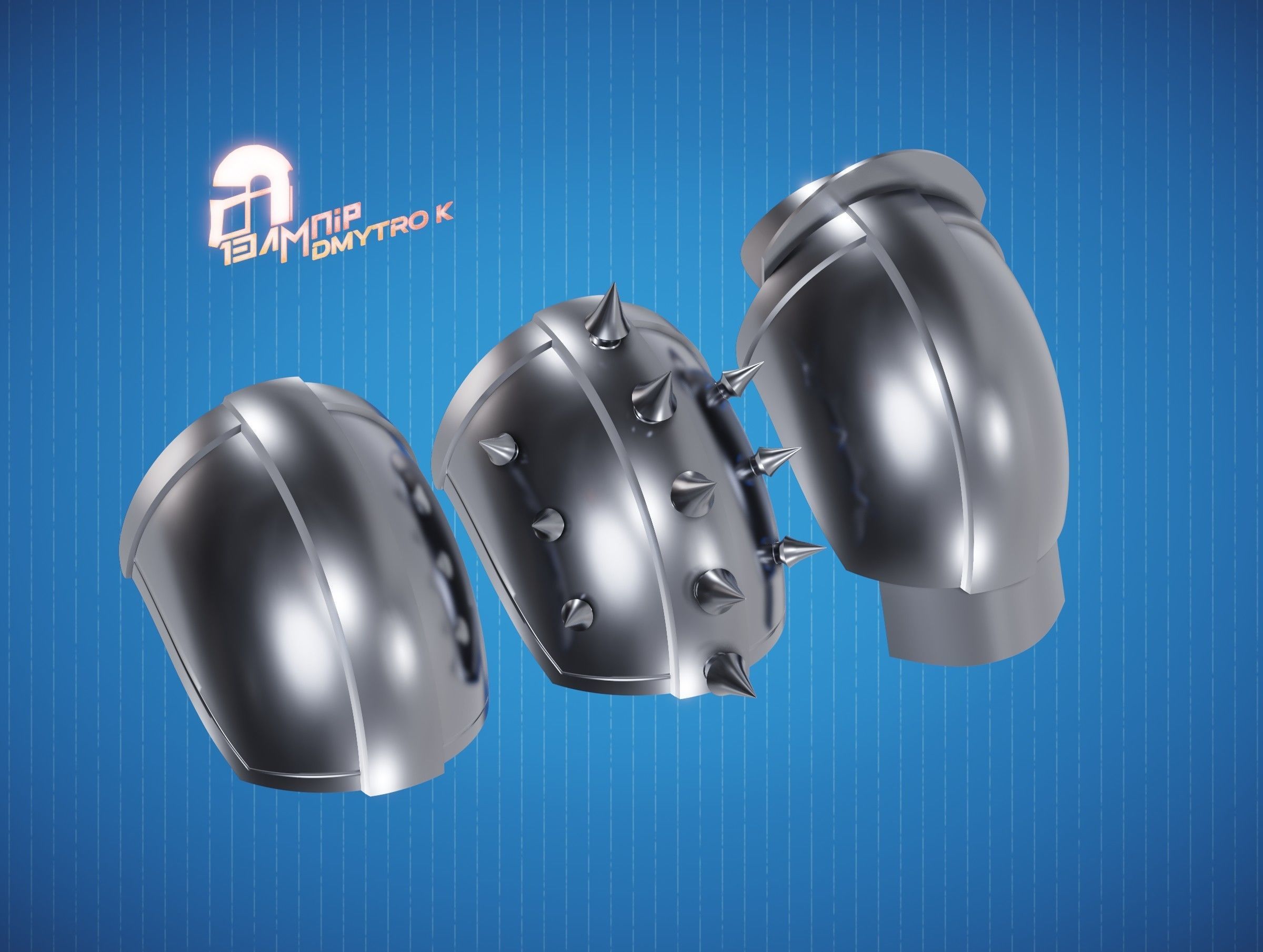 Custom Din Djarin Shoulder Pauldrons 3D print model_14