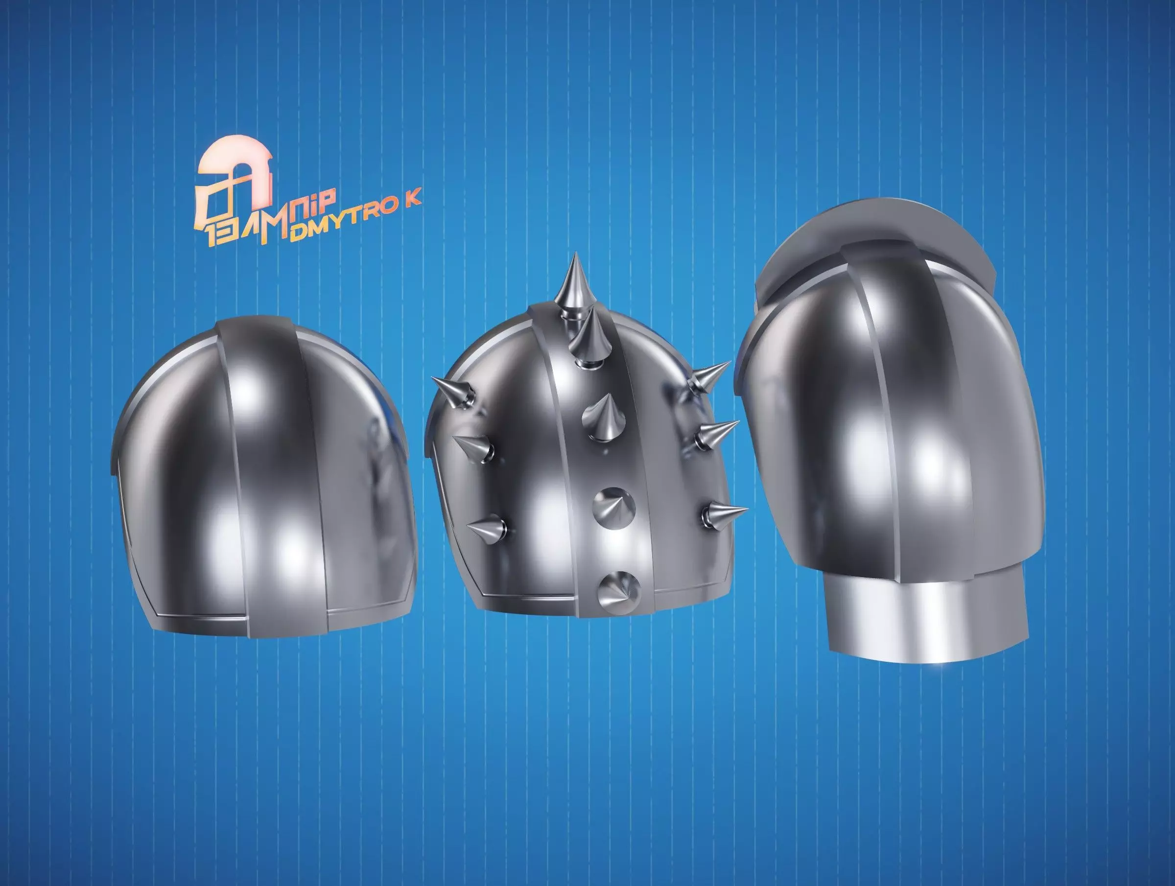 Custom Din Djarin Shoulder Pauldrons 3D print model_0