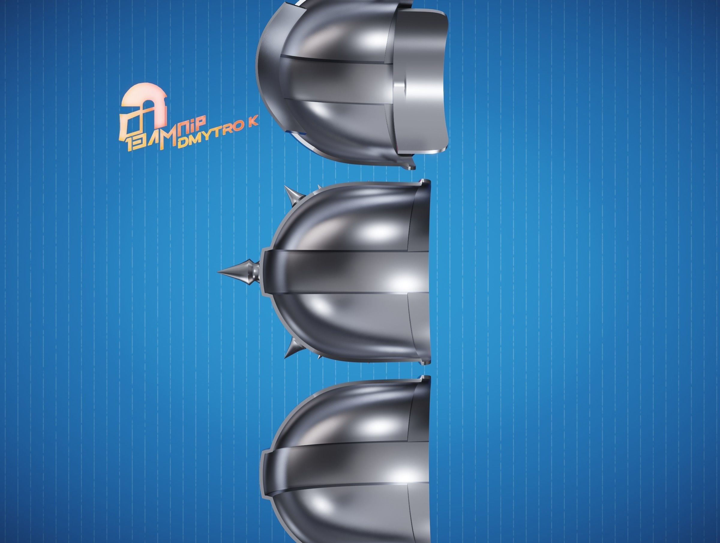 Custom Din Djarin Shoulder Pauldrons 3D print model_19