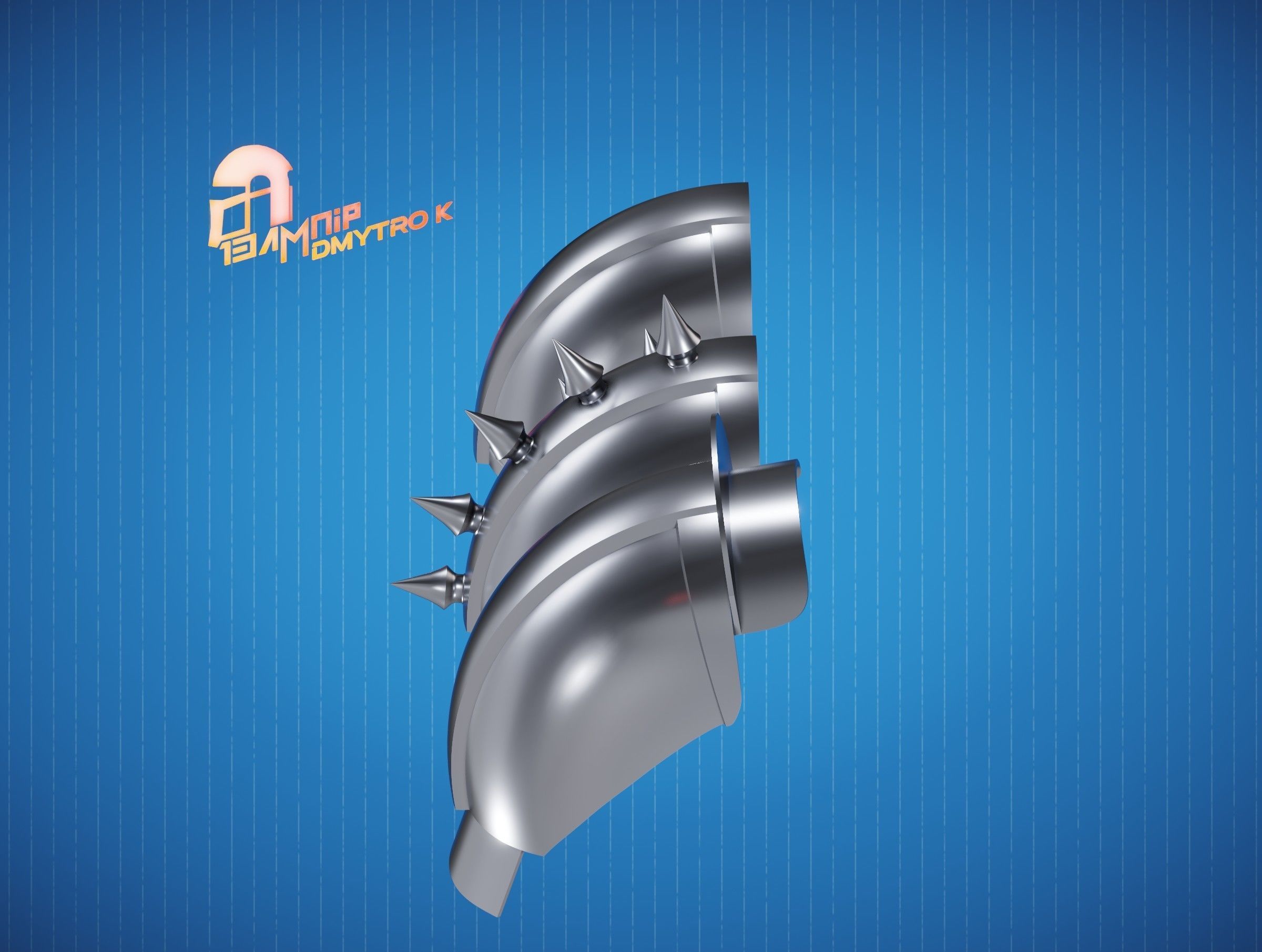 Custom Din Djarin Shoulder Pauldrons 3D print model_6