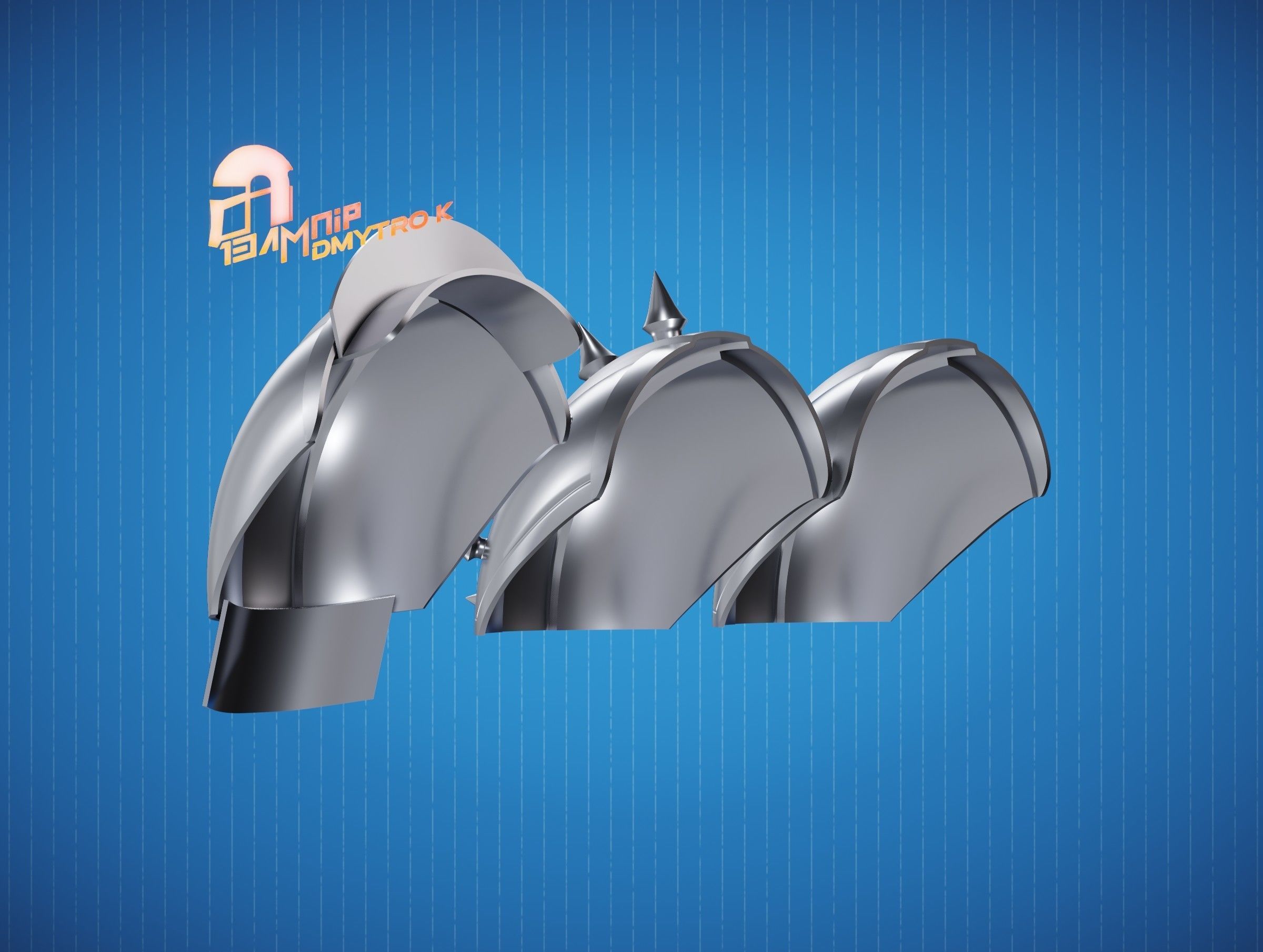 Custom Din Djarin Shoulder Pauldrons 3D print model_8