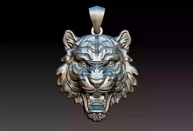 Tiger Head Pendant