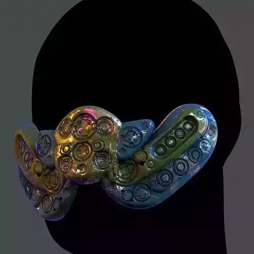 Gas mask helmet 3d model scifi Low-poly Low-poly 3D model Gas mask helmet 3d model scifi Low-poly Low-poly 3D model