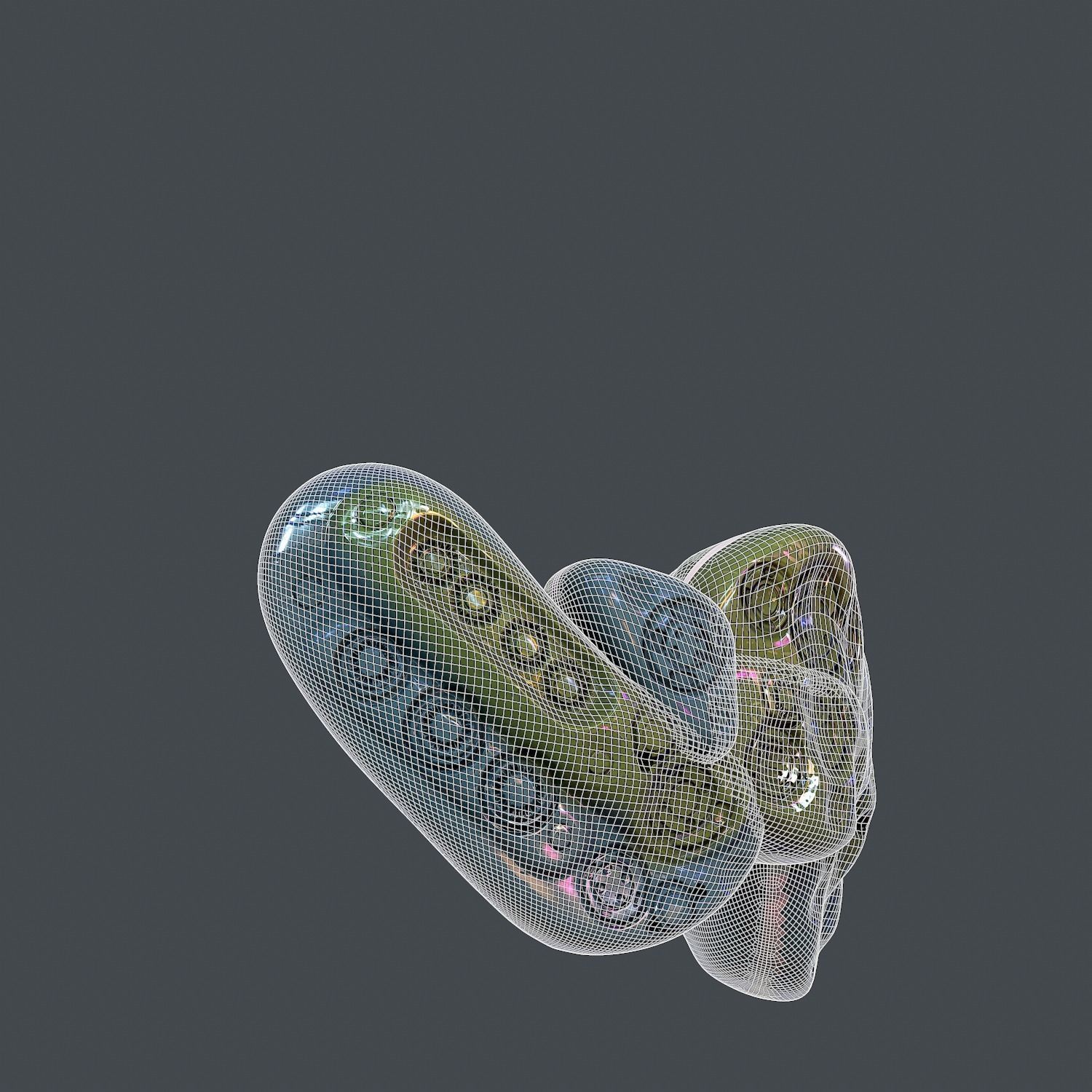 Gas mask helmet 3d model scifi Low-poly Low-poly 3D model_6