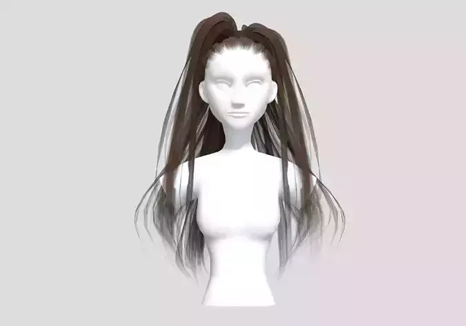 Strands Pigtail Hairstyle 