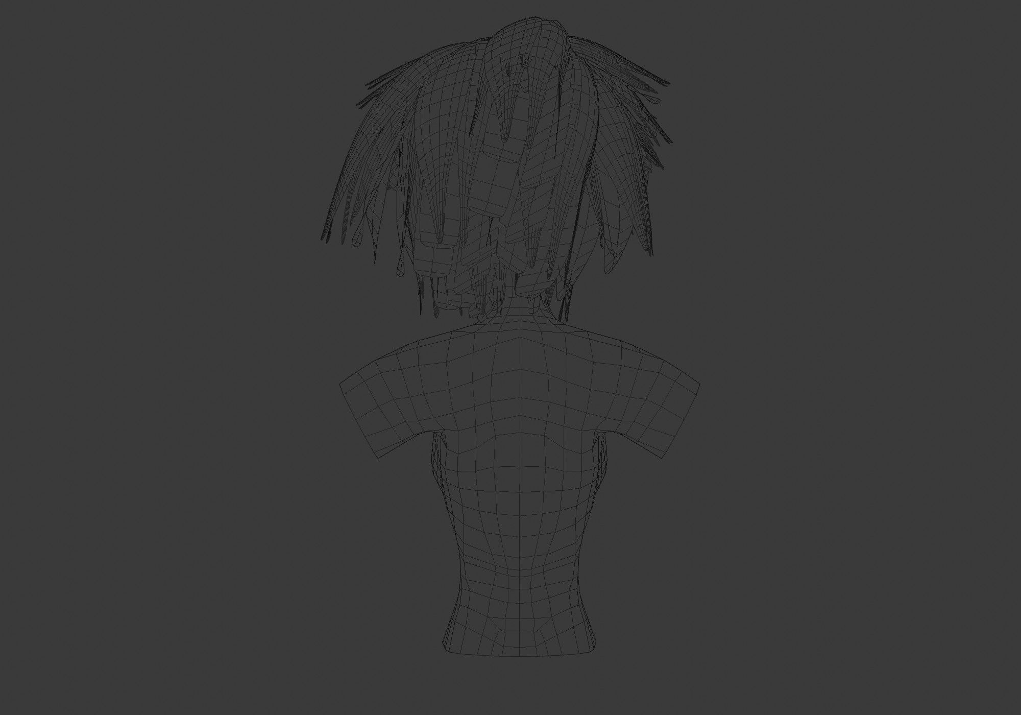 Short Female Hairstyle 3D model_9