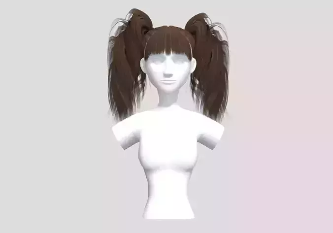 Pigtails Cute Hairstyle 