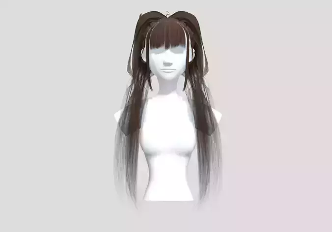 Pigtails Bangs Hairstyle 