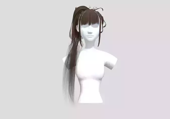 Pigtail Bangs Hairstyle 