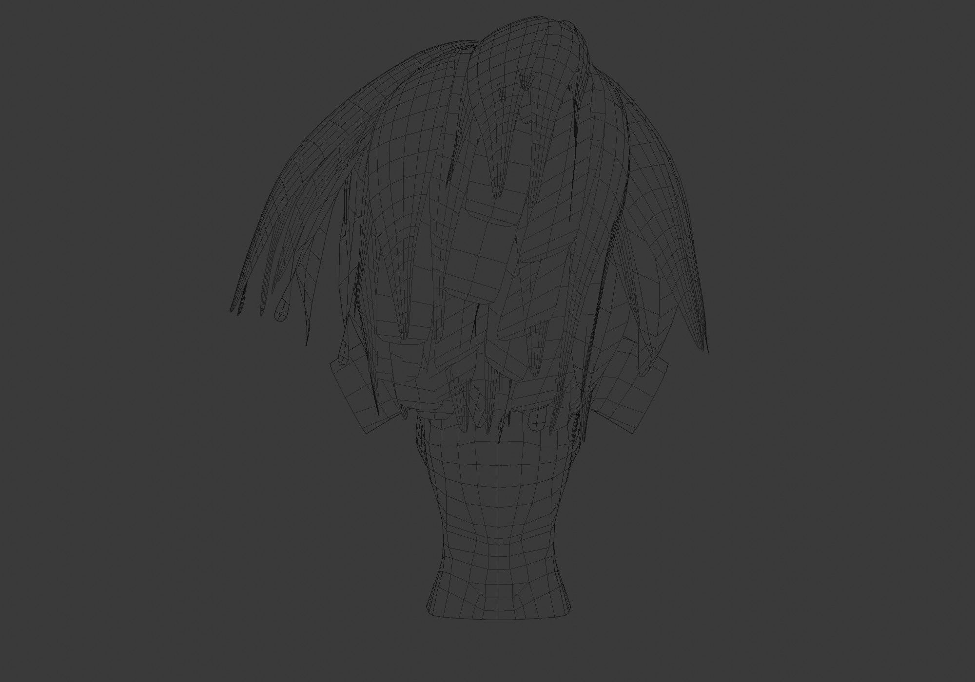 Long Female Hairstyle 3D model_9