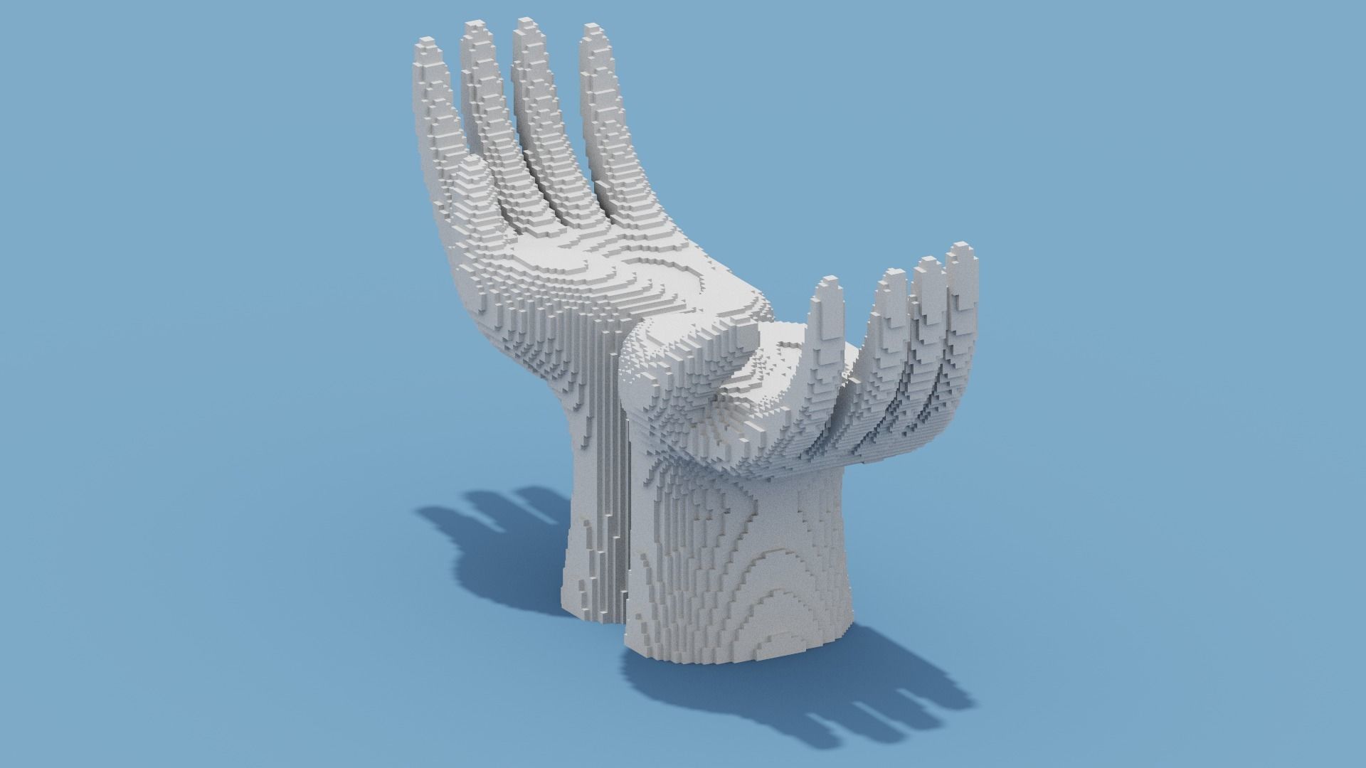 Hand Sculpture 3D model_9
