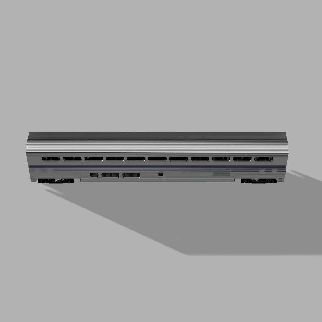 AMTRAK SUPERLINER H0 SCALE 3D print model_3