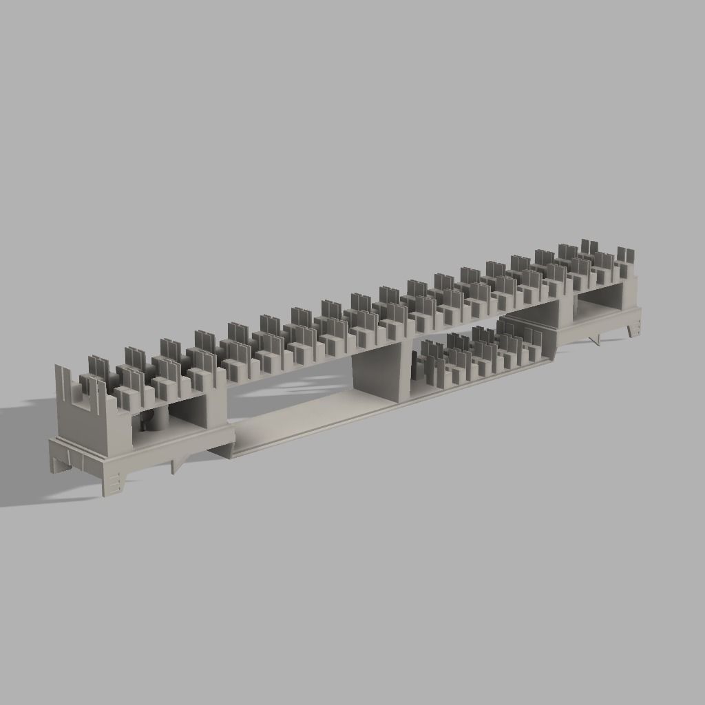 AMTRAK SUPERLINER H0 SCALE 3D print model_5