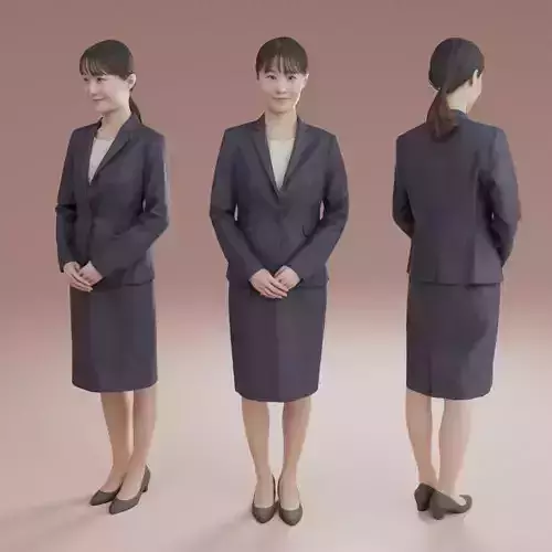 Posed 3D-Businesswoman 173 Hina B06