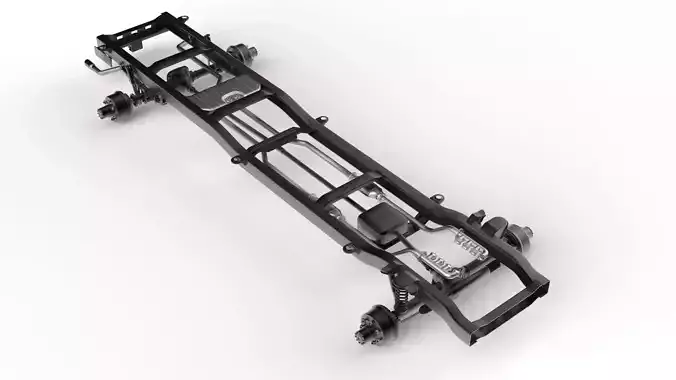 Pickup Chassis 4WD 3D model