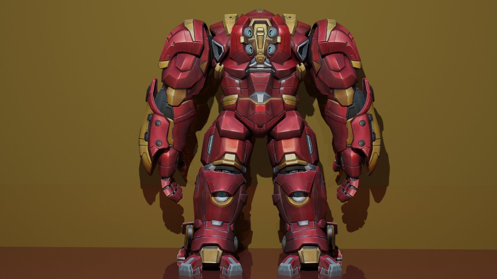 Hulkbuster avengers iron man armor 3D model_2