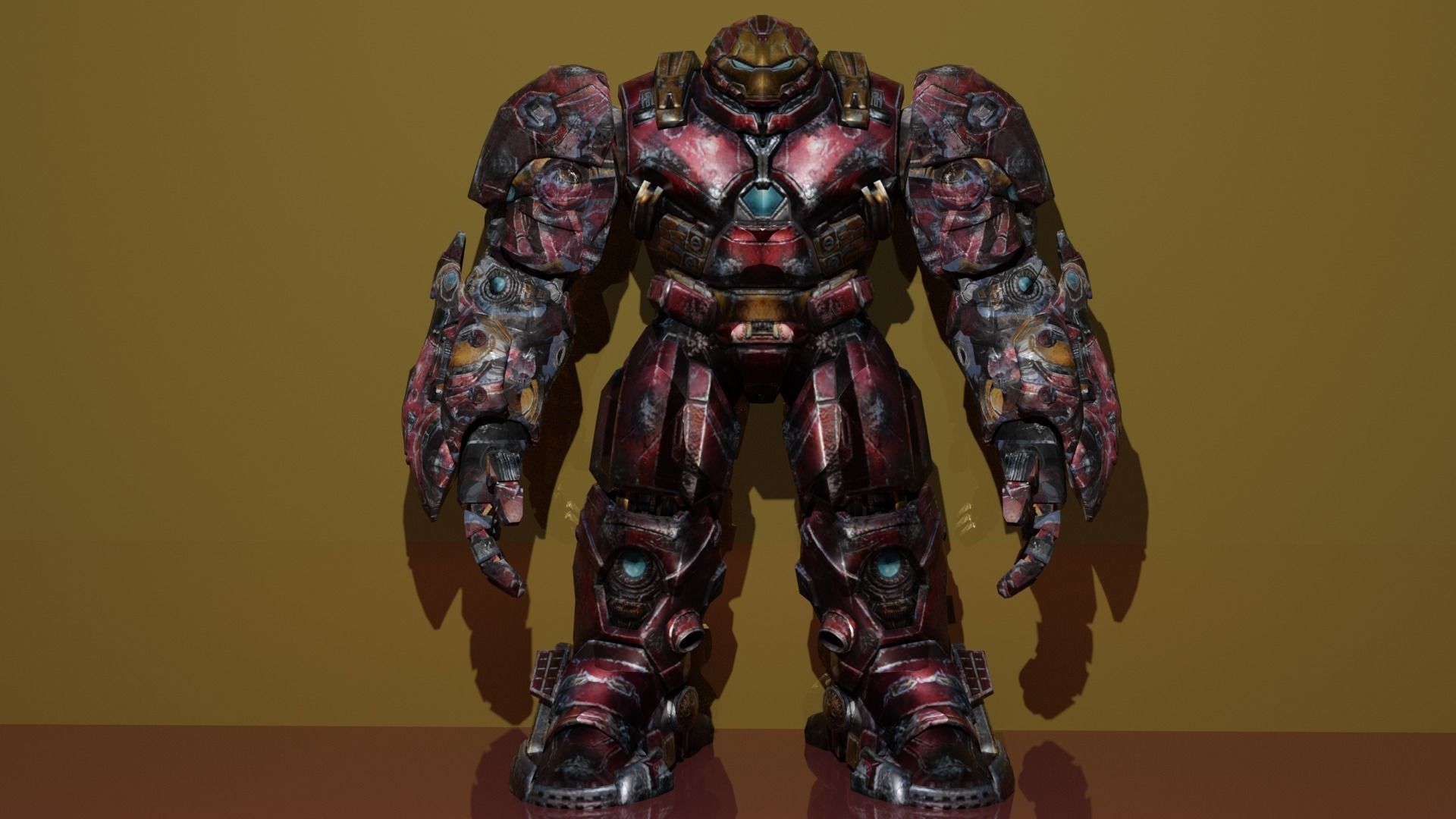 Hulkbuster avengers iron man armor 3D model_4
