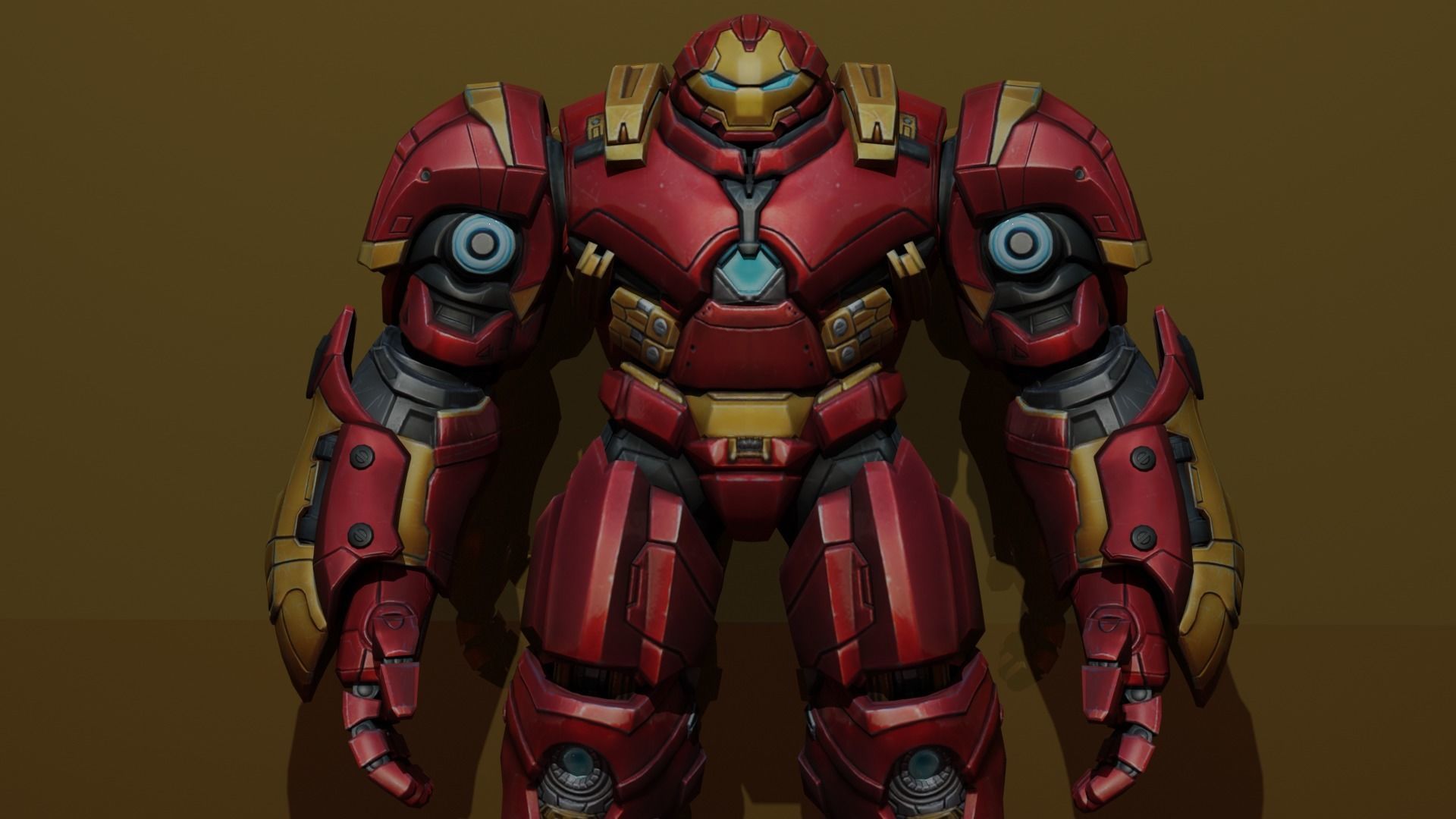 Hulkbuster avengers iron man armor 3D model_1