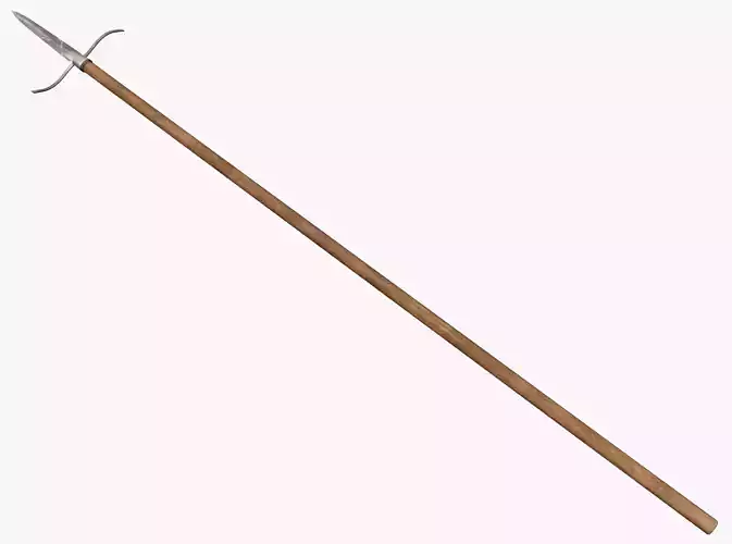 Medieval Spear Low-poly 3D model