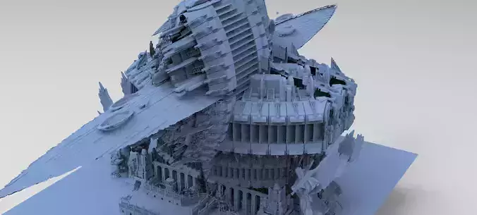 Art Deco Sci-Fi Tower 8