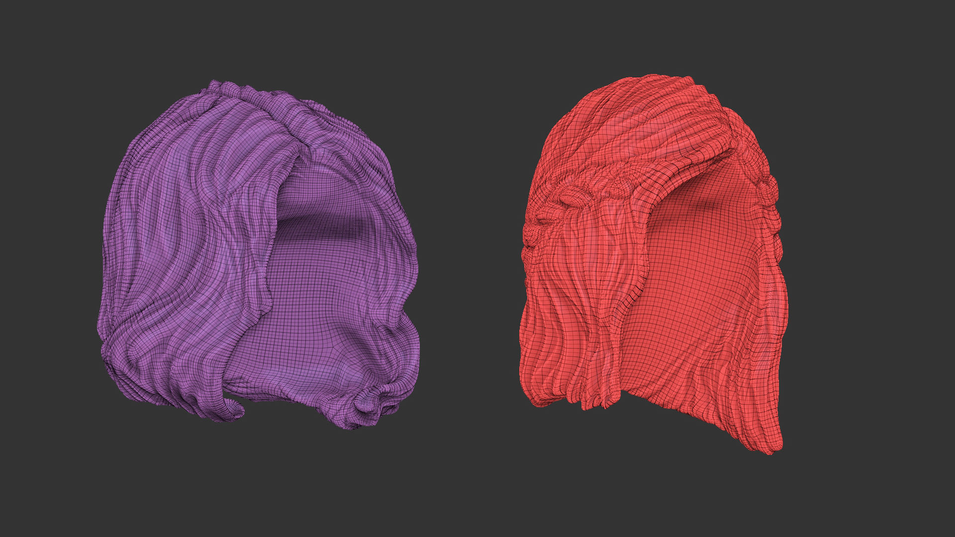 15 Female greek or roman statue hair styles hairdoo IMM brush 3D model_10