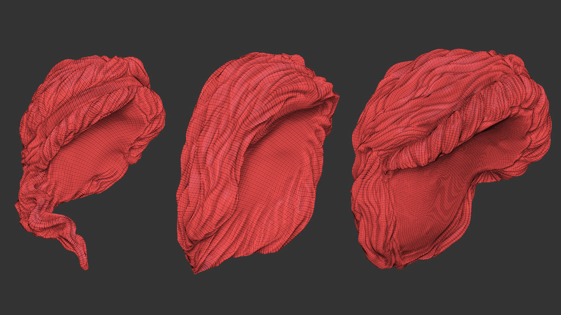 15 Female greek or roman statue hair styles hairdoo IMM brush 3D model_12