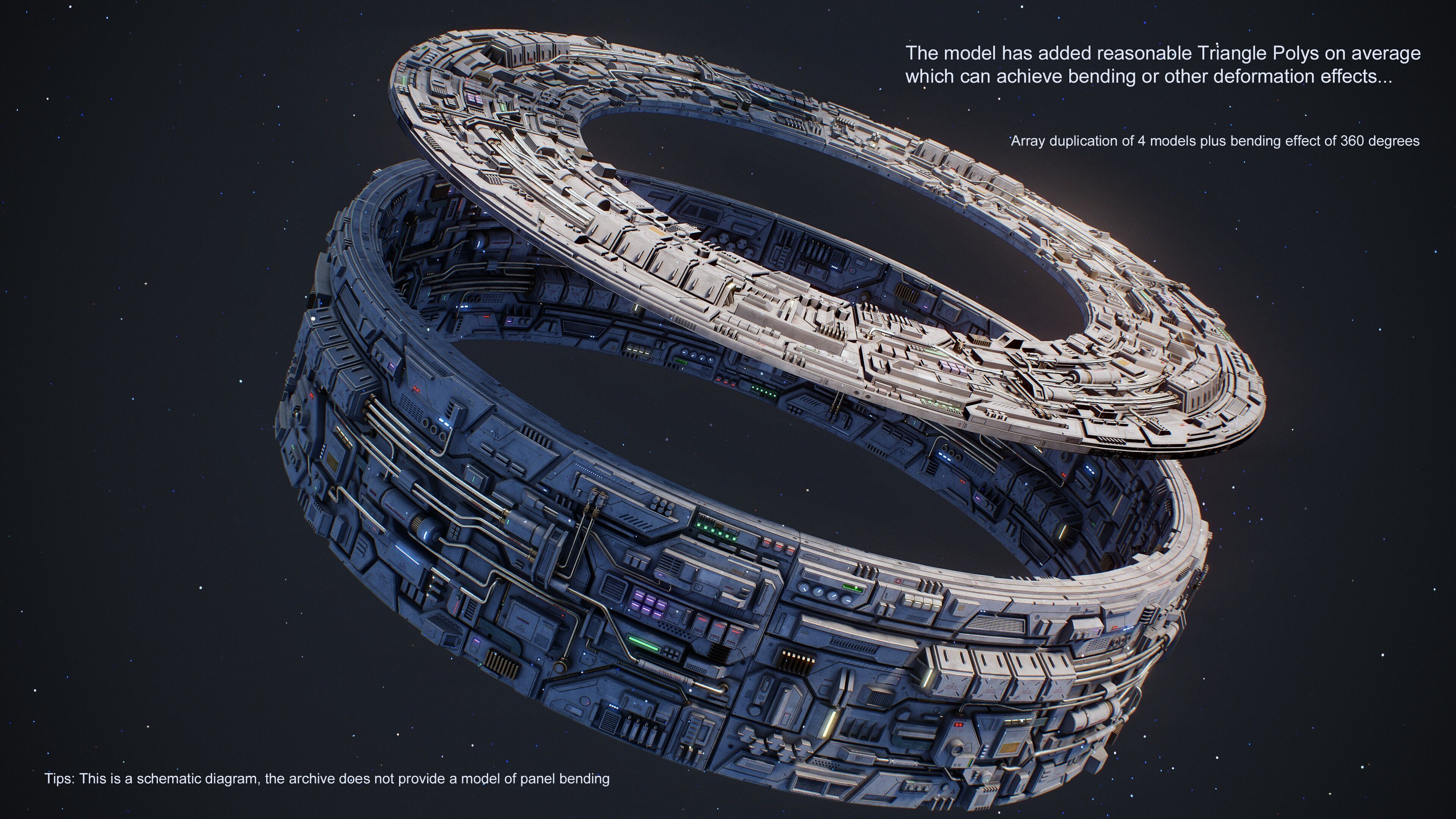 Sci-Fi Parts Kit Pack Vol 03 Low-poly 3D model_13