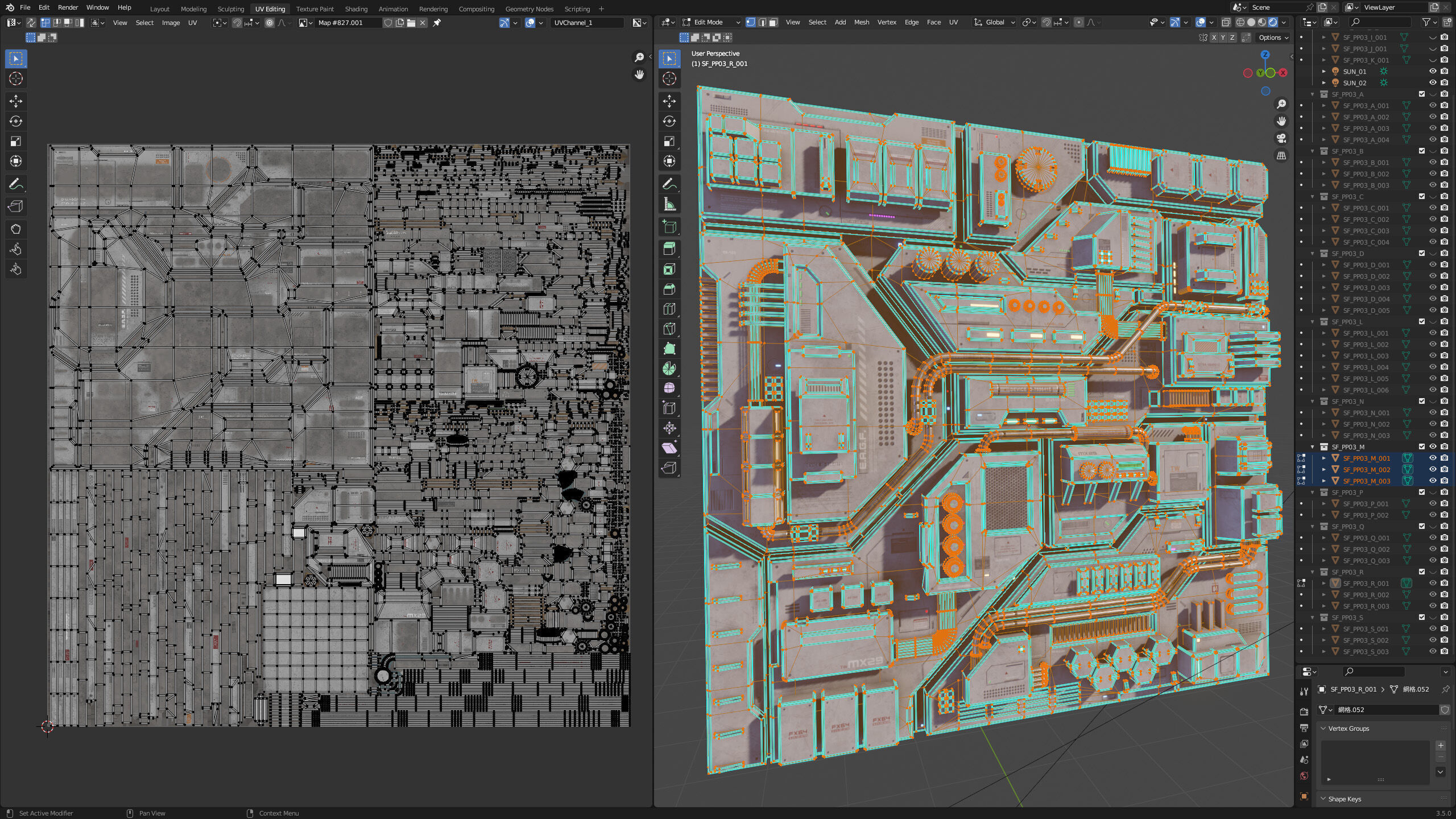 Sci-Fi Parts Kit Pack Vol 03 Low-poly 3D model_29