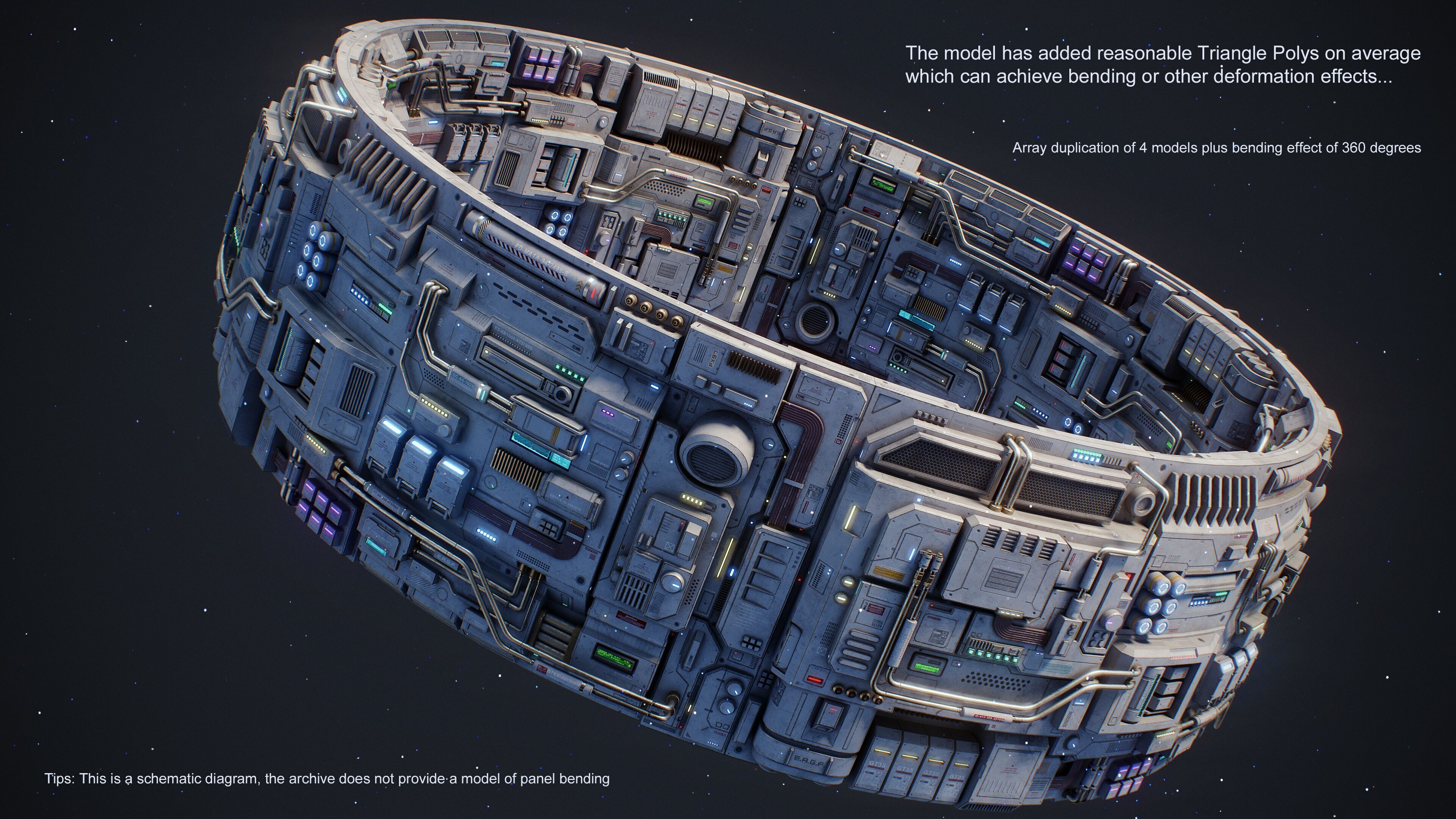 Sci-Fi Parts Kit Pack Vol 03 Low-poly 3D model_16