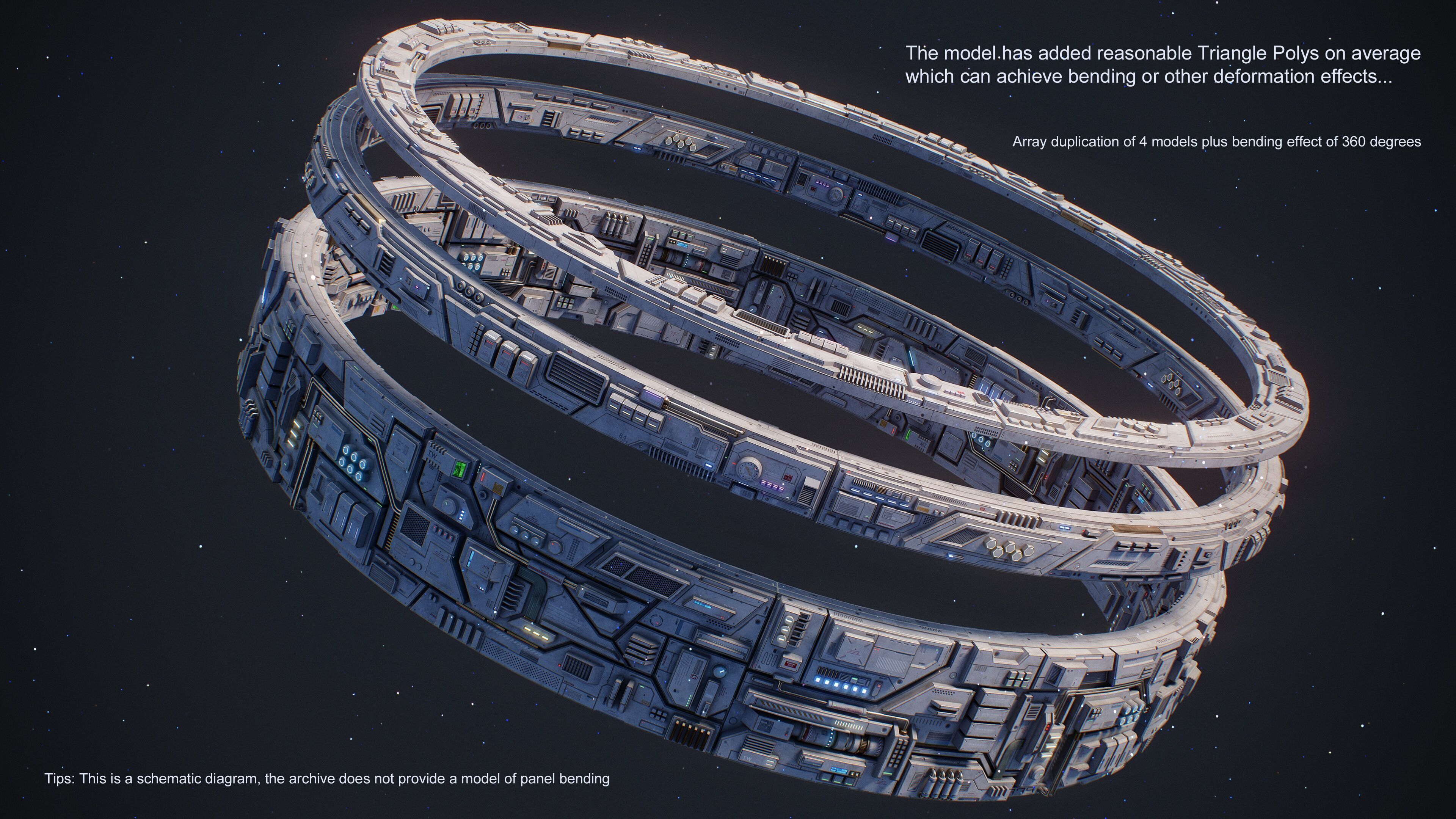 Sci-Fi Parts Kit Pack Vol 03 Low-poly 3D model_10