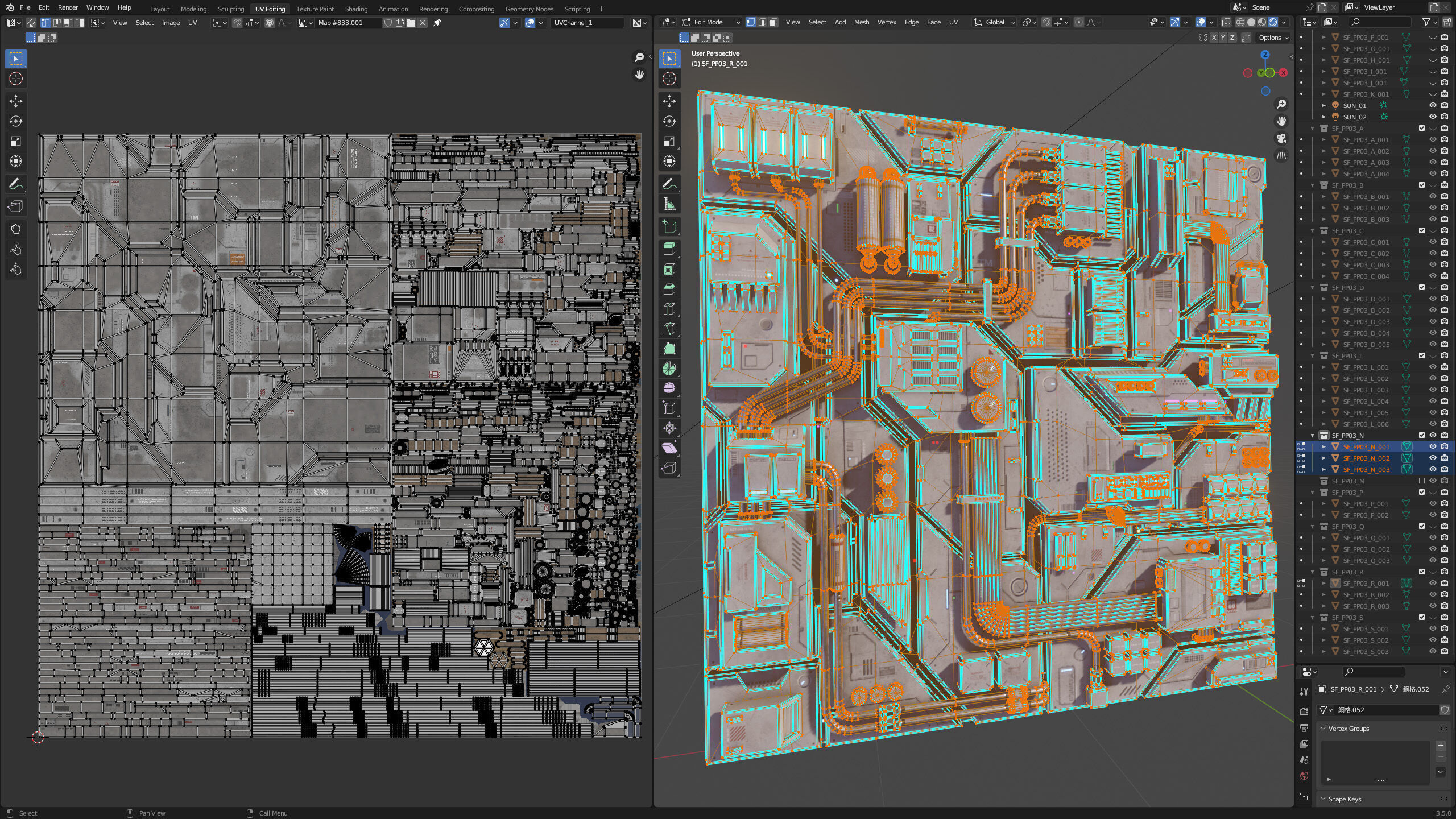 Sci-Fi Parts Kit Pack Vol 03 Low-poly 3D model_31
