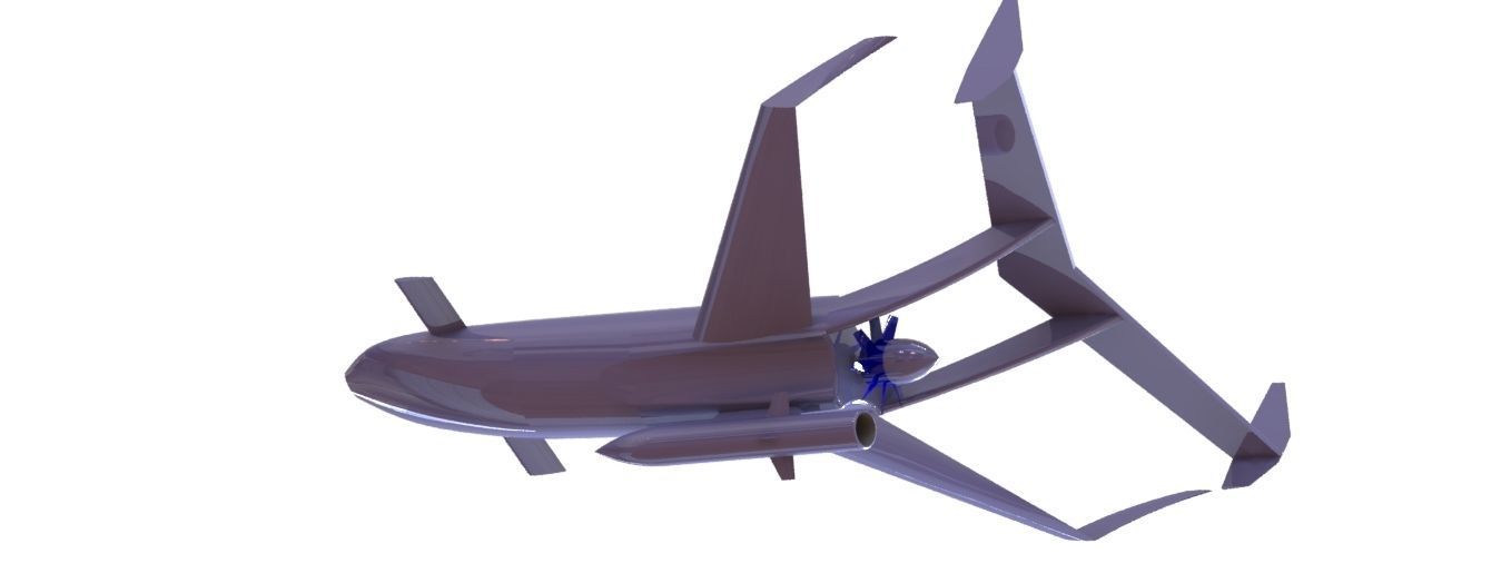 unmanned aerial vehicle with imaginary design 3D model_3