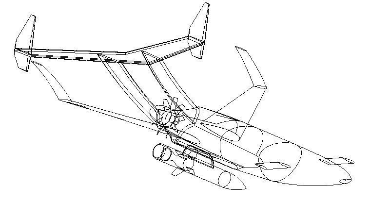 unmanned aerial vehicle with imaginary design 3D model_4
