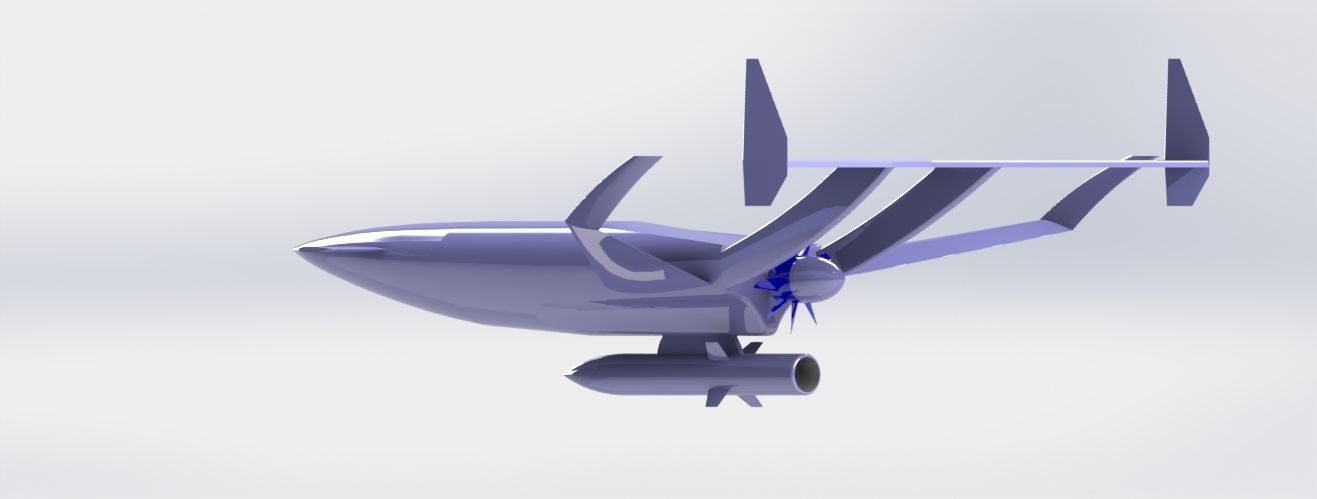unmanned aerial vehicle with imaginary design 3D model_2