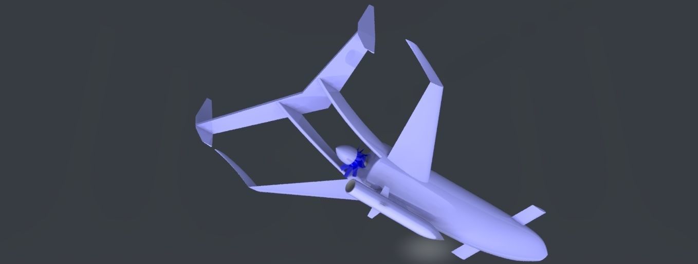 unmanned aerial vehicle with imaginary design 3D model_10