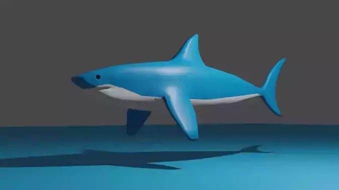 Shark low poly