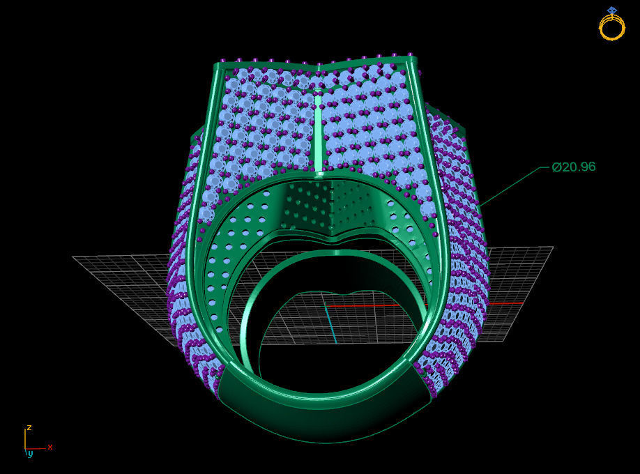 Star ring v6 resizable 3D print model_13