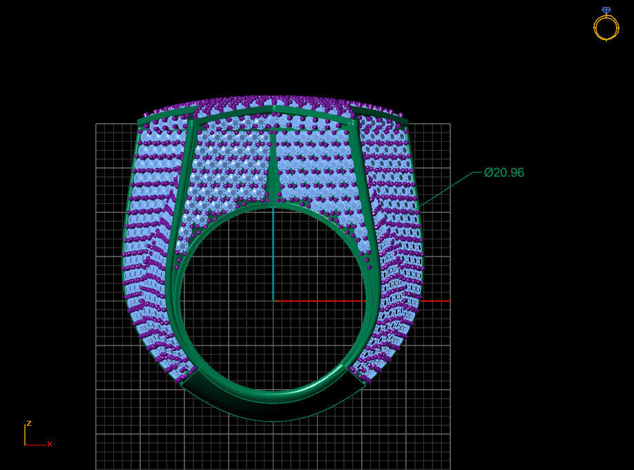 Star ring v6 resizable 3D print model_10