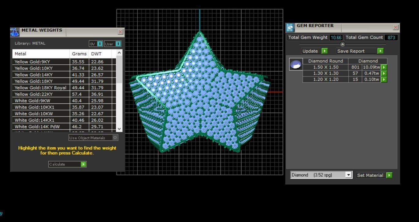 Star ring v6 resizable 3D print model_14