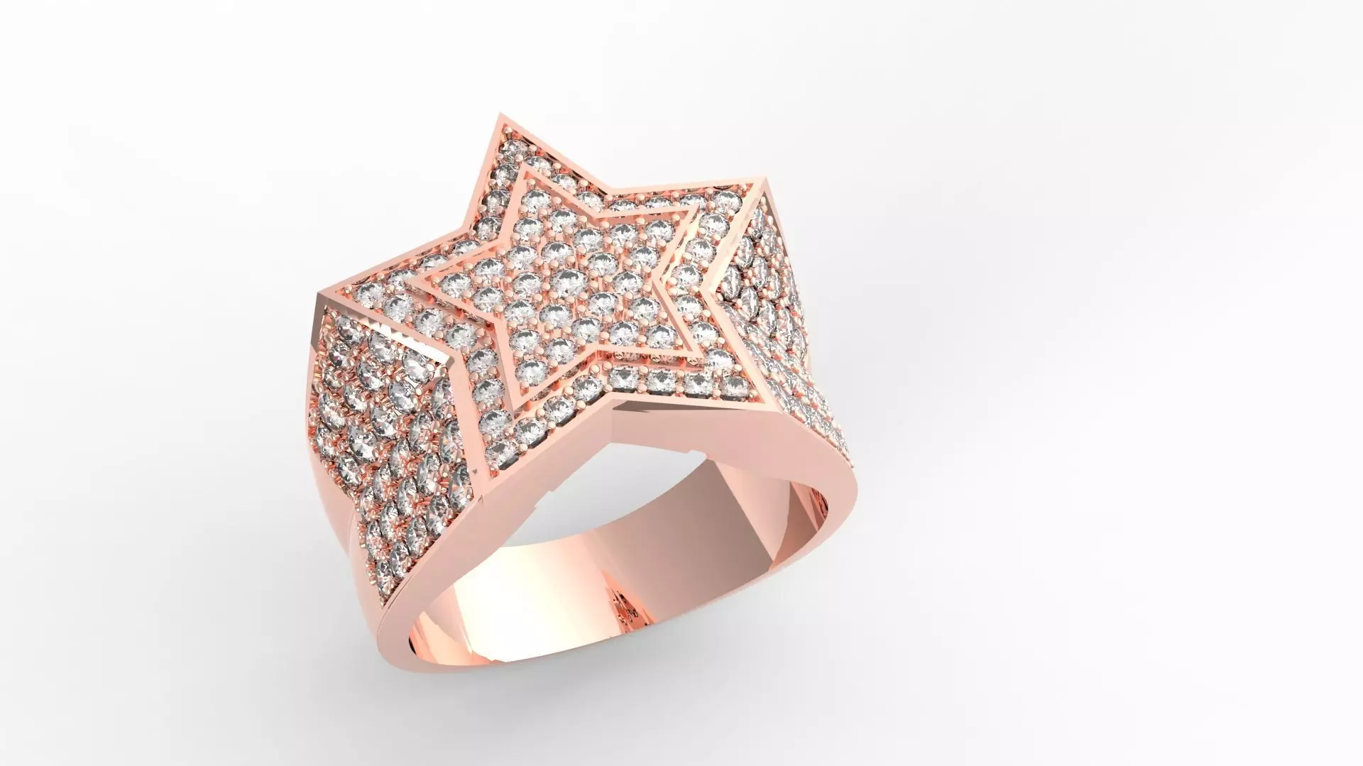 Star ring v5 2 layers 3D print model